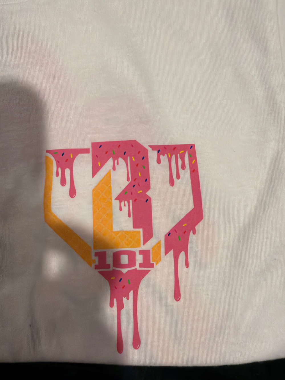 Boys Baseball Lifestyle Shirt Size Large Strawberry Ice Cream